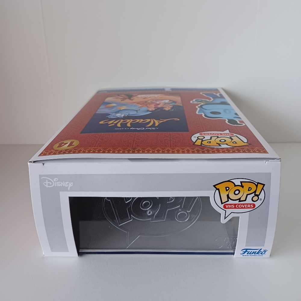 Disney Genie With Lamp From Aladdin 14 VHS Cover Funko Pop In Case - Picture 5 of 8